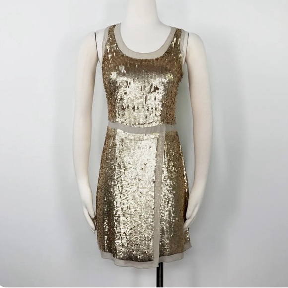 #2- Club Monaco. Silk and sequin dress. New with Tags! - Picture 1 of 13